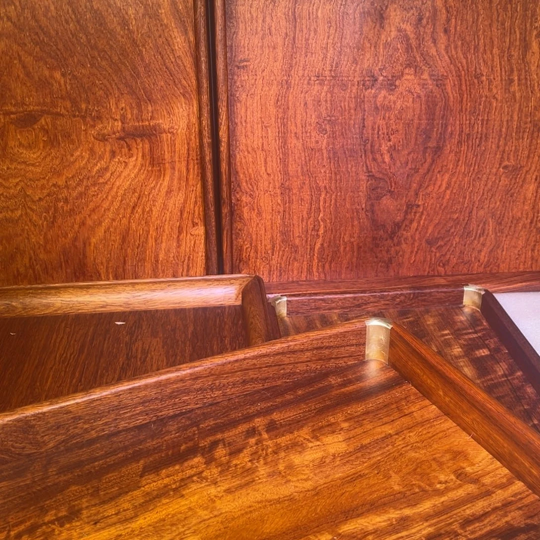 用***9绒质木大国紫檀茶盘文盘