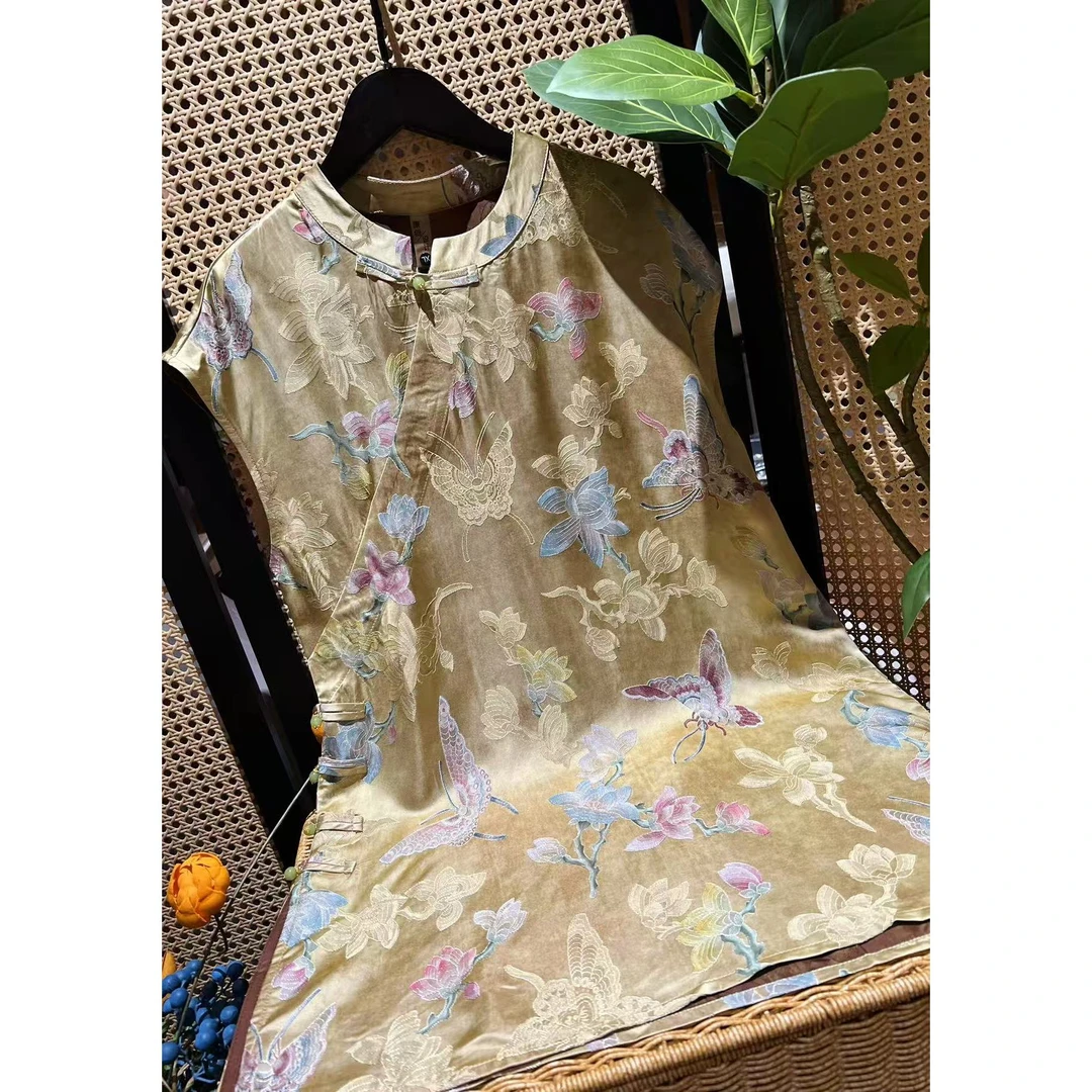 戚薇原创【浮生若梦】新款新中式品质桑蚕丝上衣