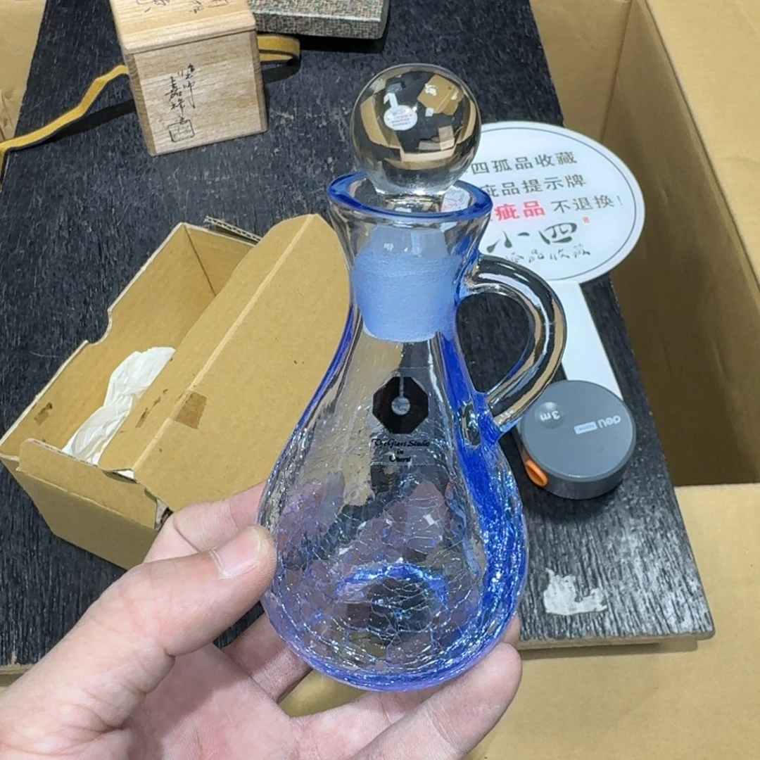 玻璃日本中古工艺品摆件