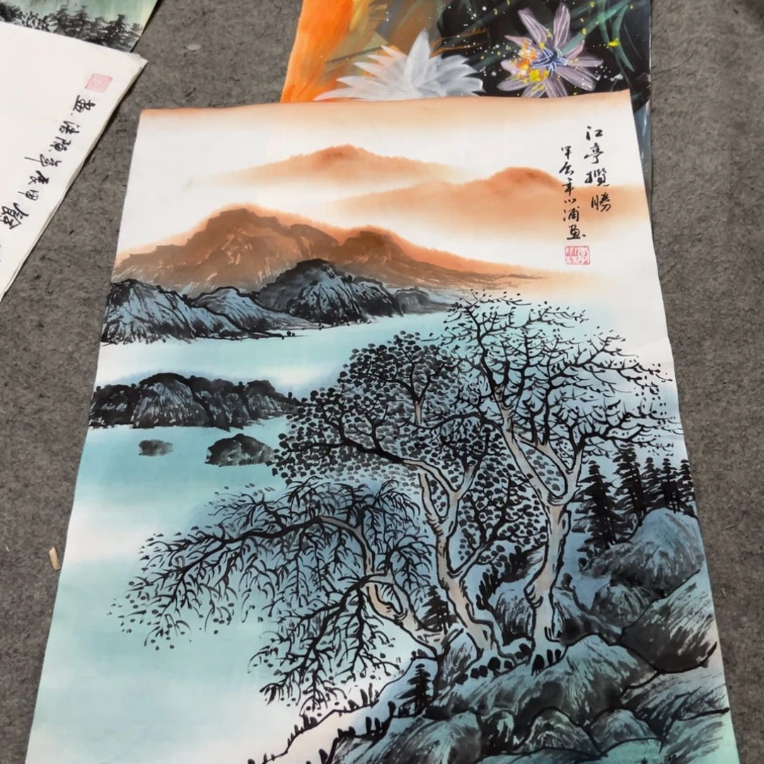 国画国画作品画心一张