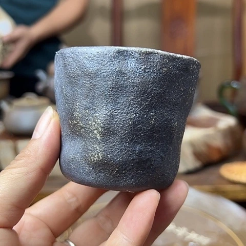 戬谷龙窑柴烧茶杯93