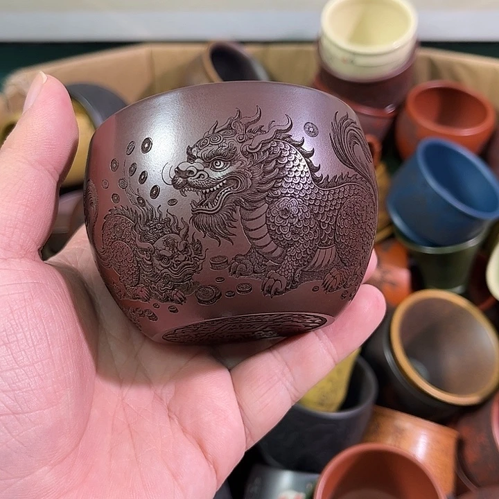 茶杯紫砂全手工紫砂主人杯