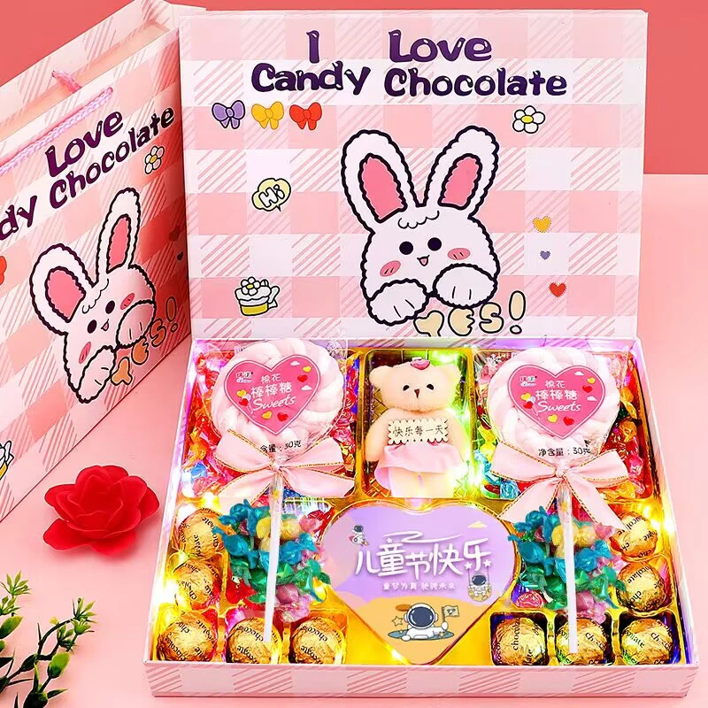 61儿童节德芙巧克力礼盒送男女朋友老婆闺蜜孩子高档生日礼物d