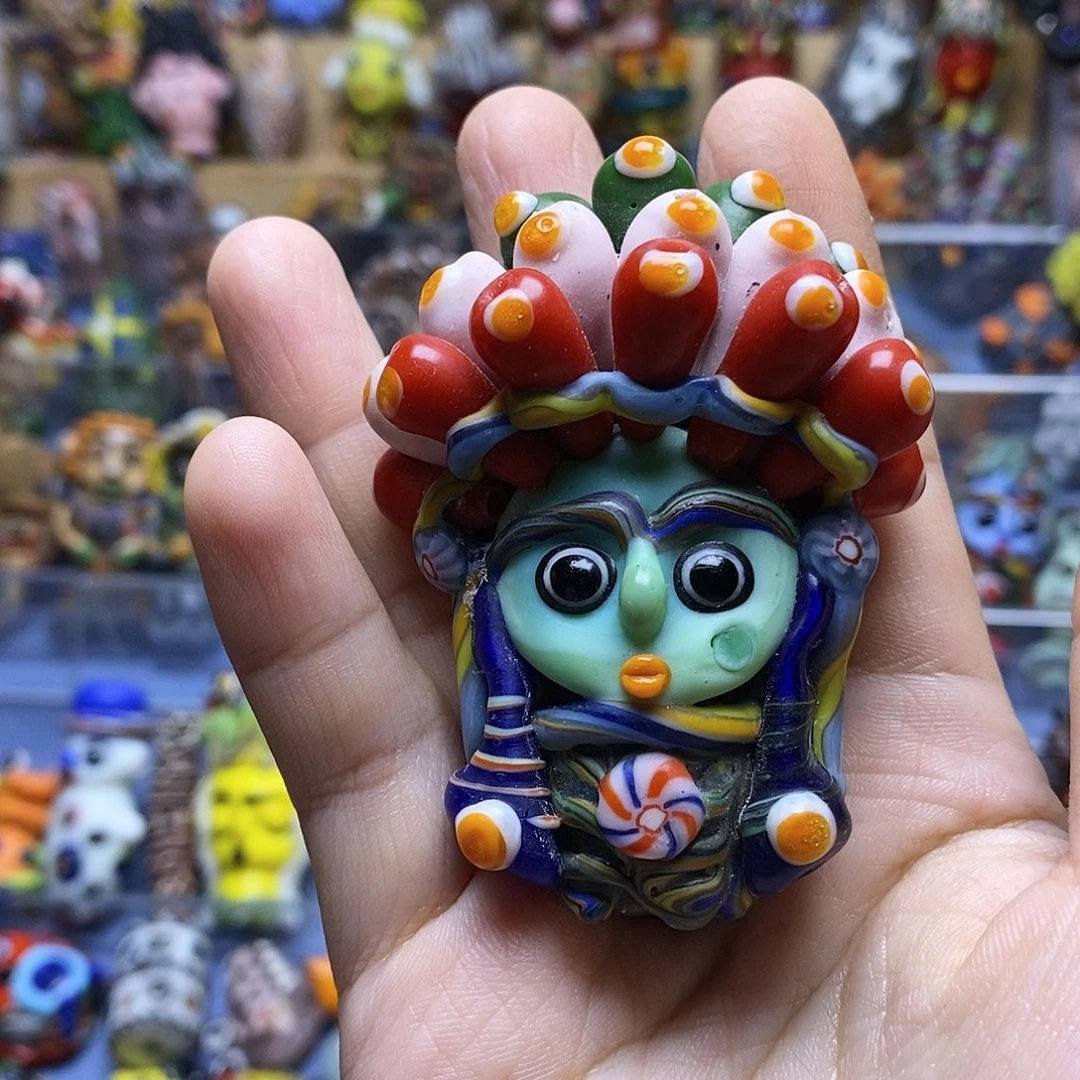 颈饰琉璃微瑕国王不退换010