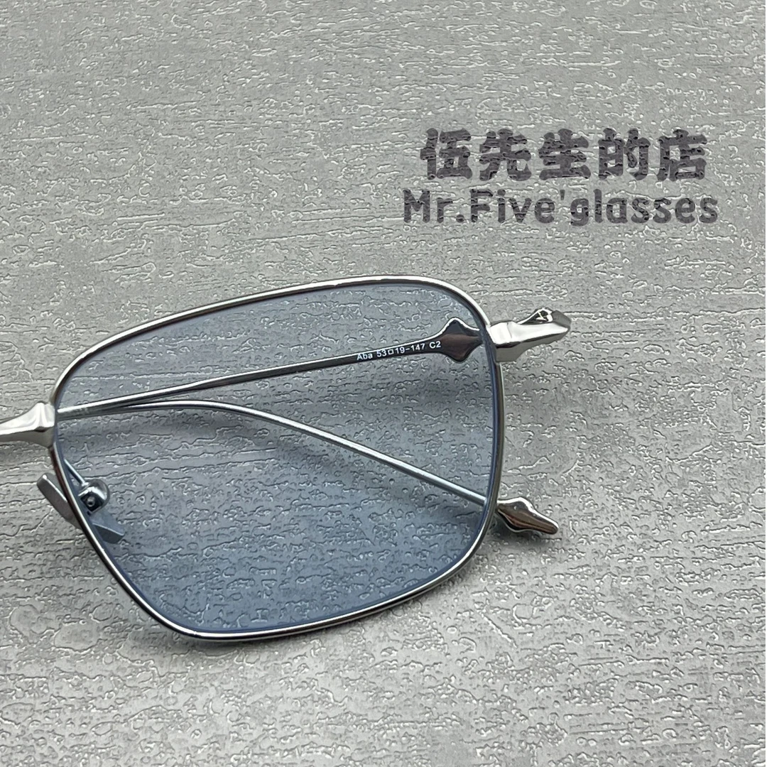 GM 比邻星鹤棣同款金丝框学院风商务休闲镜架网红复古超轻日系