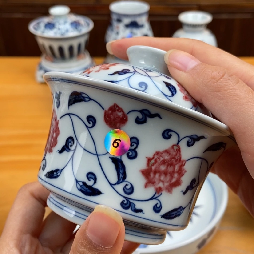 手绘现代茶具非古董