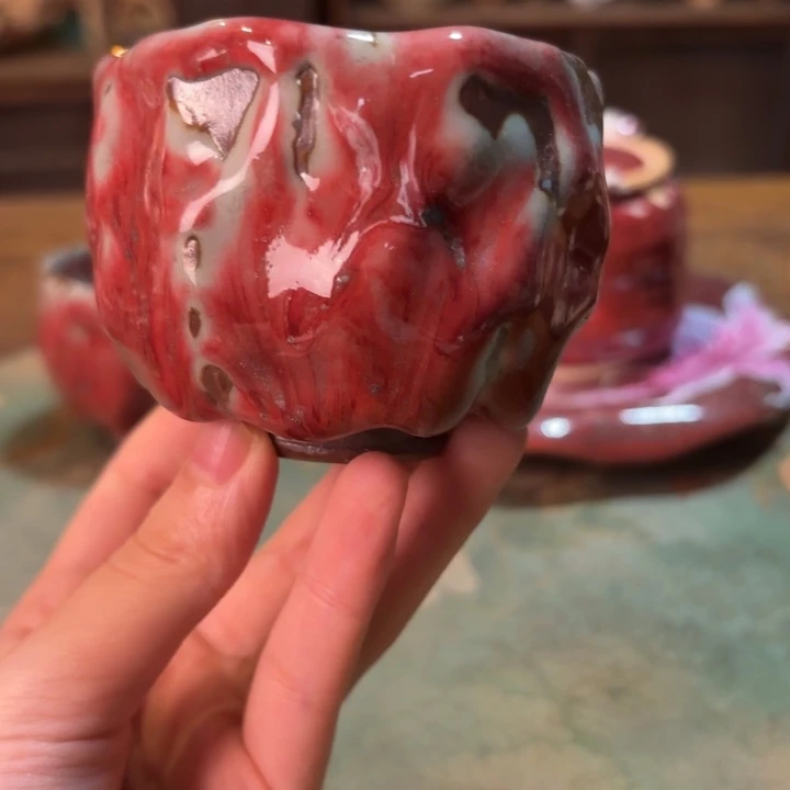 龅***兔柴烧纯手工手绘陶瓷