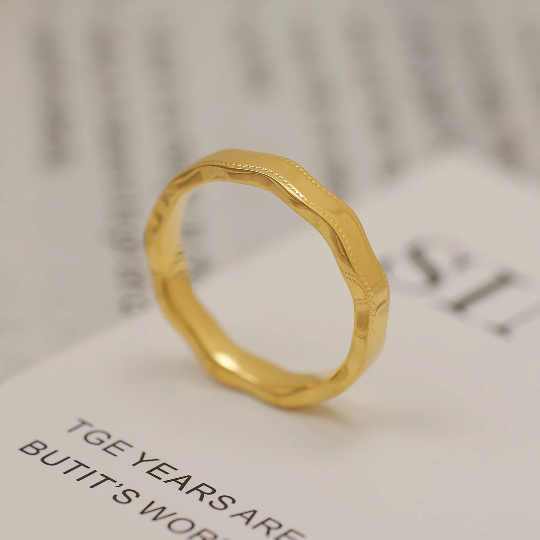 10297-经典小浪花素圈戒指