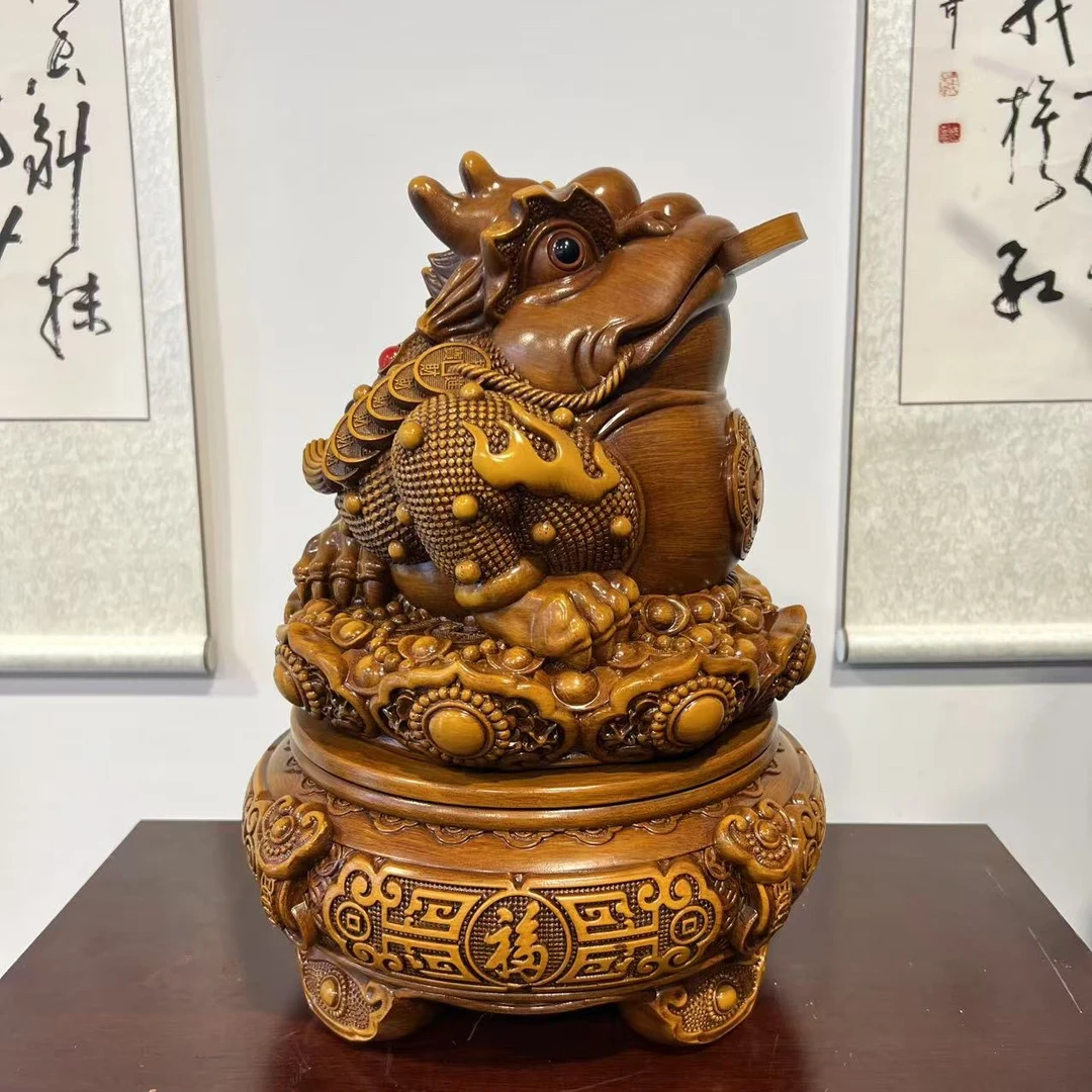 【招财进宝】办公室家居收银办公室金蟾摆件高约30cm