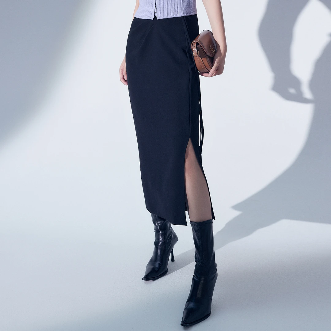 【诗语专属】EVA OUXIU/伊华欧秀半身裙32KAQ3035