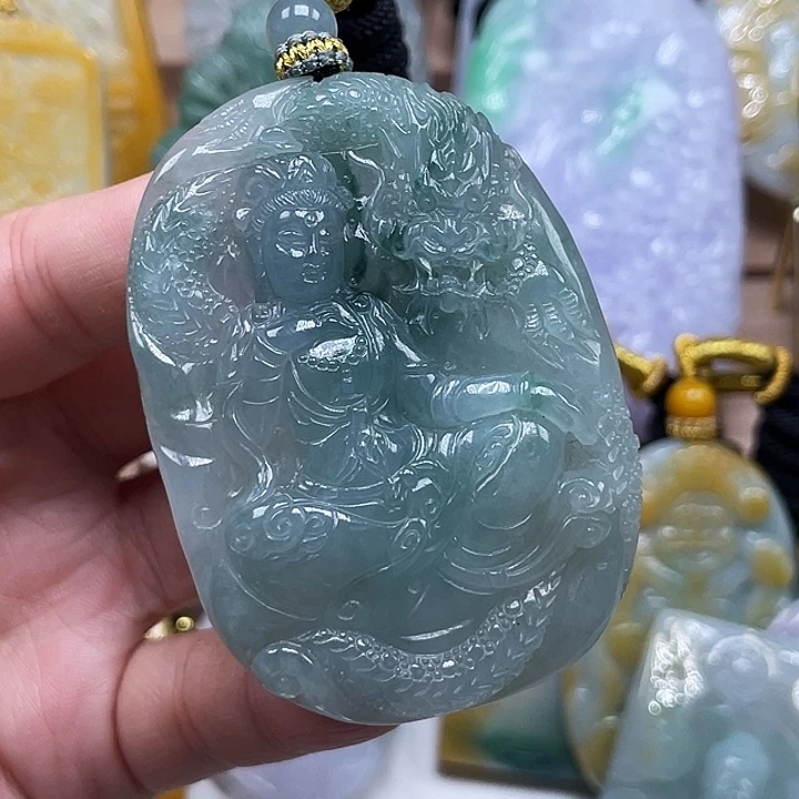 ꧁***꧂翡翠未镶嵌颈饰天然