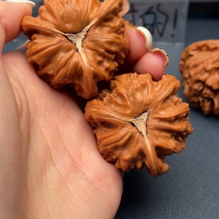 余***教吊坠文玩核桃白狮子