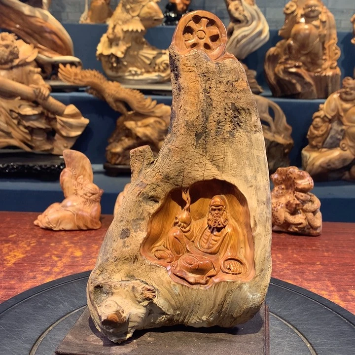 柏木（崖柏）根雕摆件