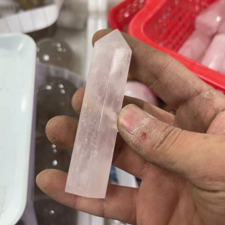 水晶631未镶嵌粉晶柱