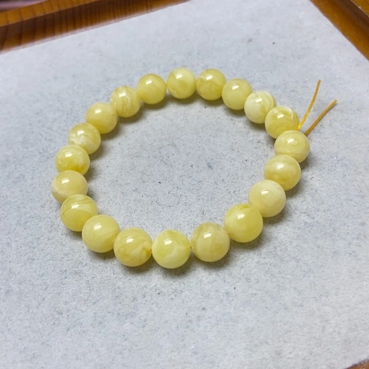 蜜蜡未镶嵌裸石手串