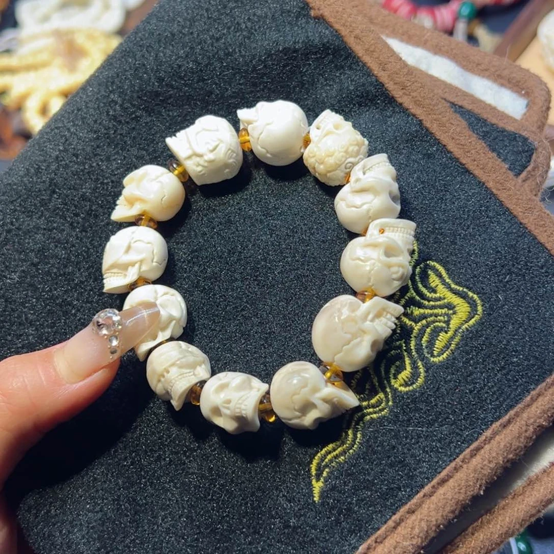 鹿骨把件鹿骨鹿角