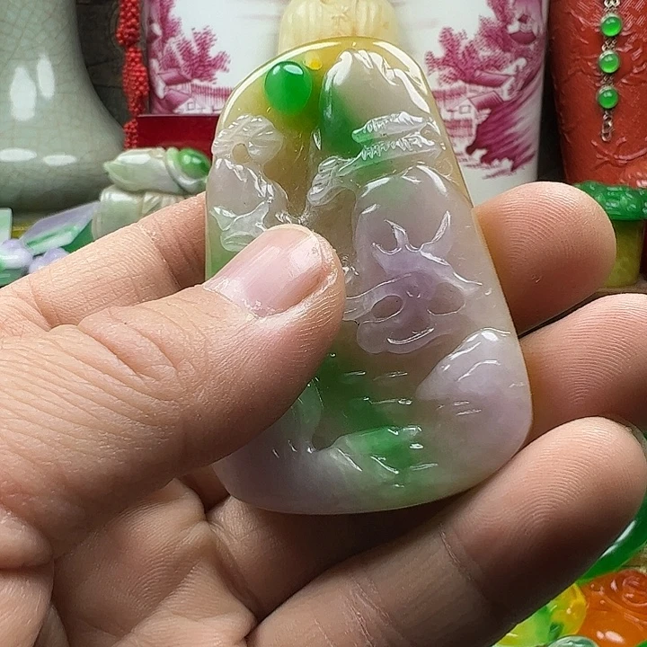 红***斯翡翠未镶嵌颈饰全场福利