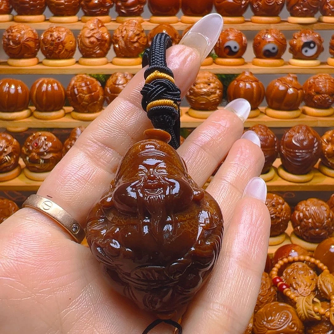 橄榄核手串/手链官帽财神初级玉华