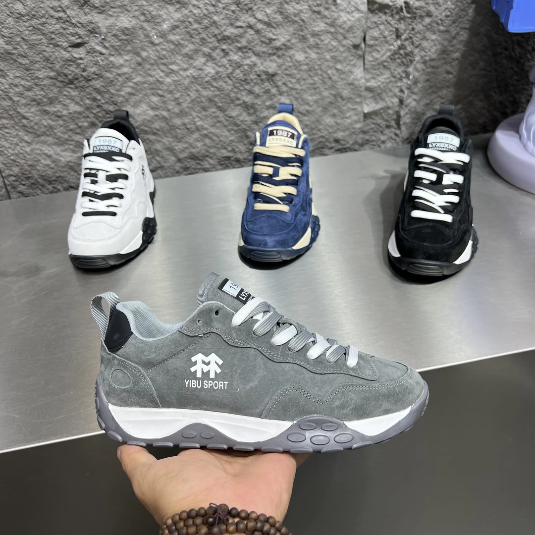 166-13秋季新款皮面男鞋舒适百搭休闲鞋男士阿甘鞋（标准码）