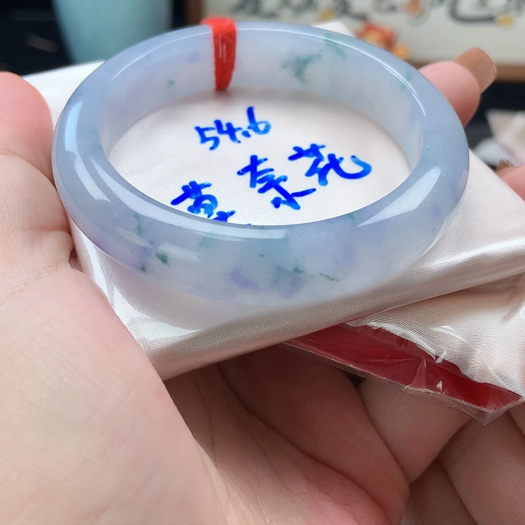 翡翠未镶嵌手镯28号莫奈花园