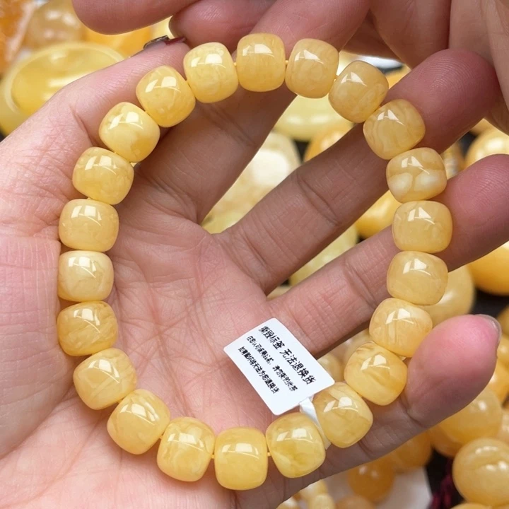 蜜蜡裸石未镶嵌蜜蜡11➕手串