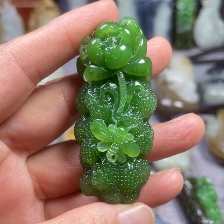 和田玉未镶嵌挂件