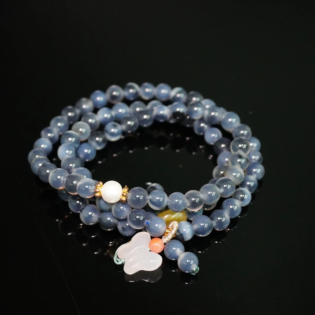20世纪糖心玛瑙珠串/057586/收藏/传承/【友谊文物商店】