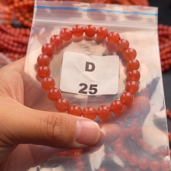 南红玛瑙未镶嵌多样性发货默认微瑕称重8mm