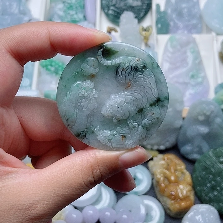 翡翠未镶嵌吊坠(不含链)翡翠