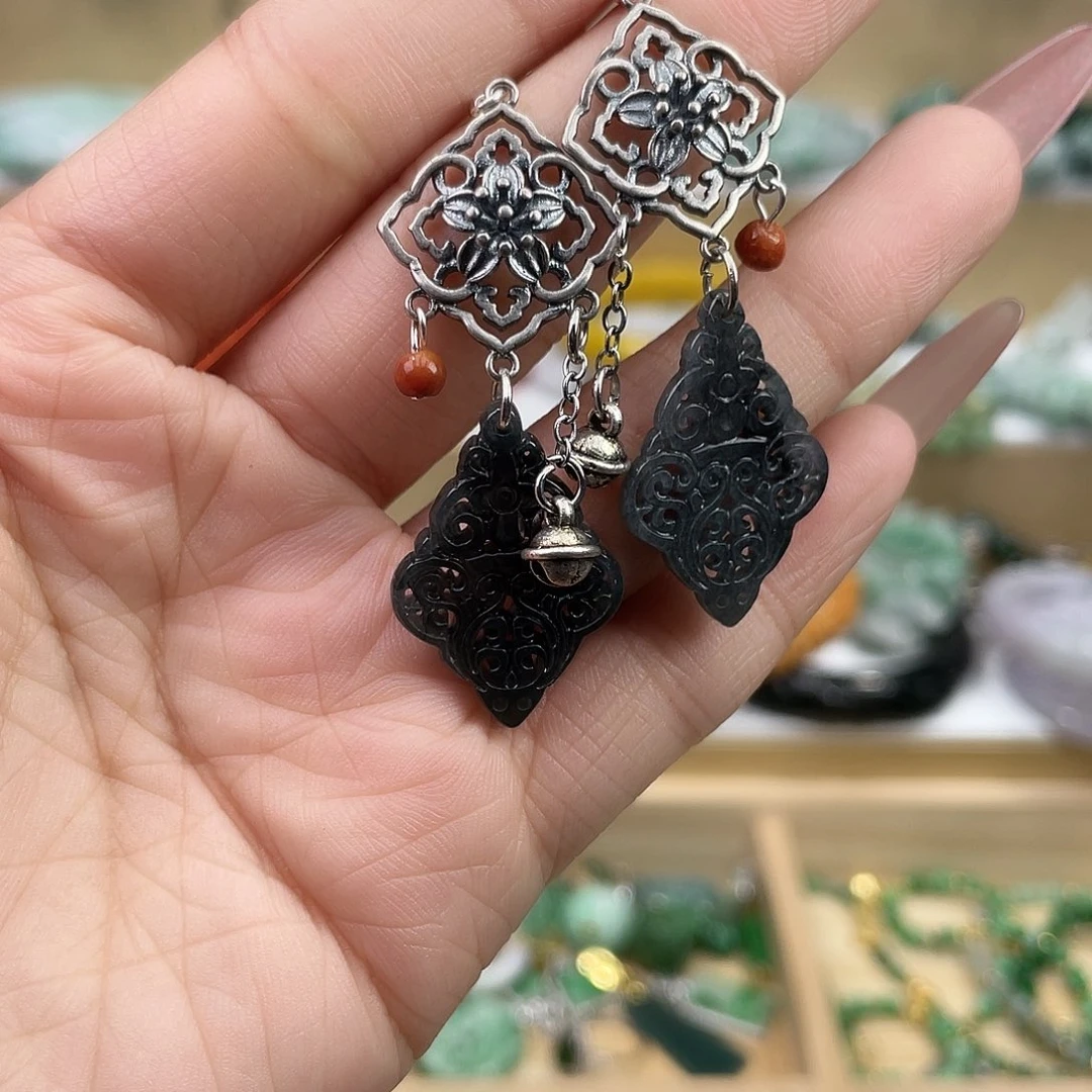 翡翠未镶嵌手链耳坠