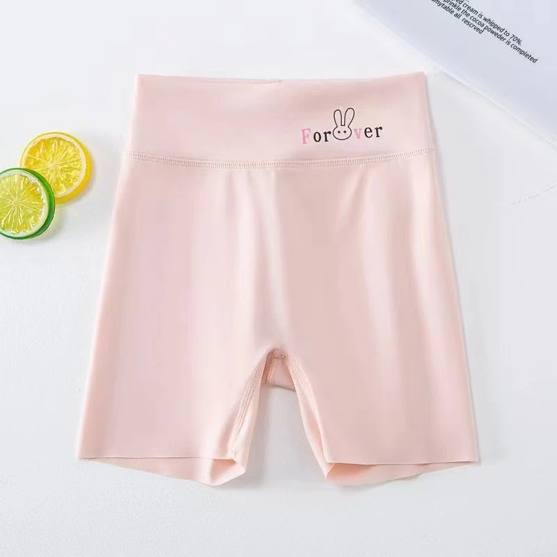 芭比夏季三分儿童安全打底防走光无痕女童鲨鱼裤薄款冰丝小孩短裤