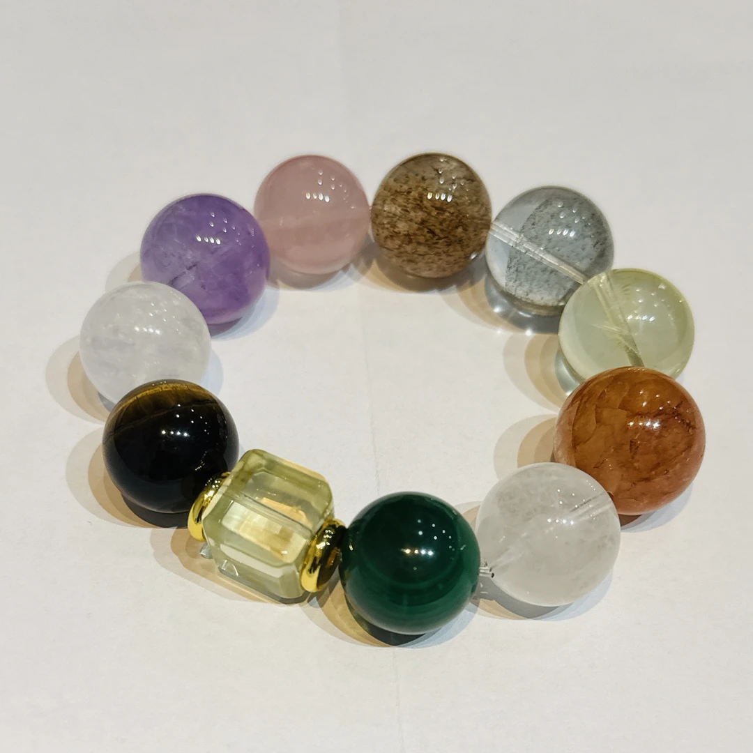 合金手链 【野心家】大珠子八方来财水晶手链（不退换不要折腾运气）