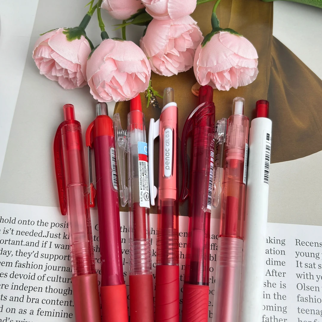 家长和老师推荐红色学生标记笔红色墨水0.5mm