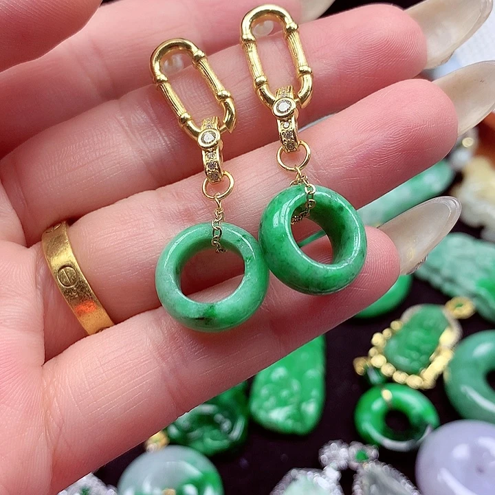 颈饰银S925镶嵌翡翠翡翠