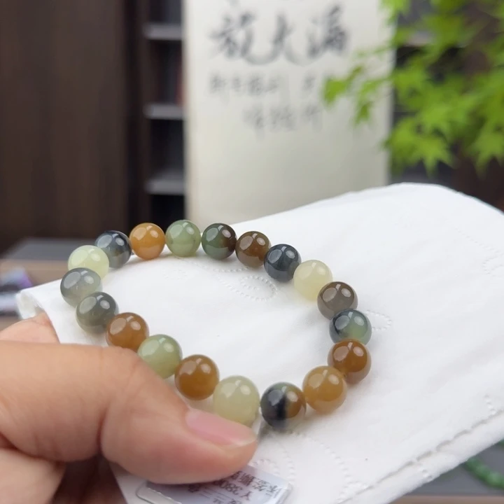 手串未镶嵌和田玉楼兰三色手串