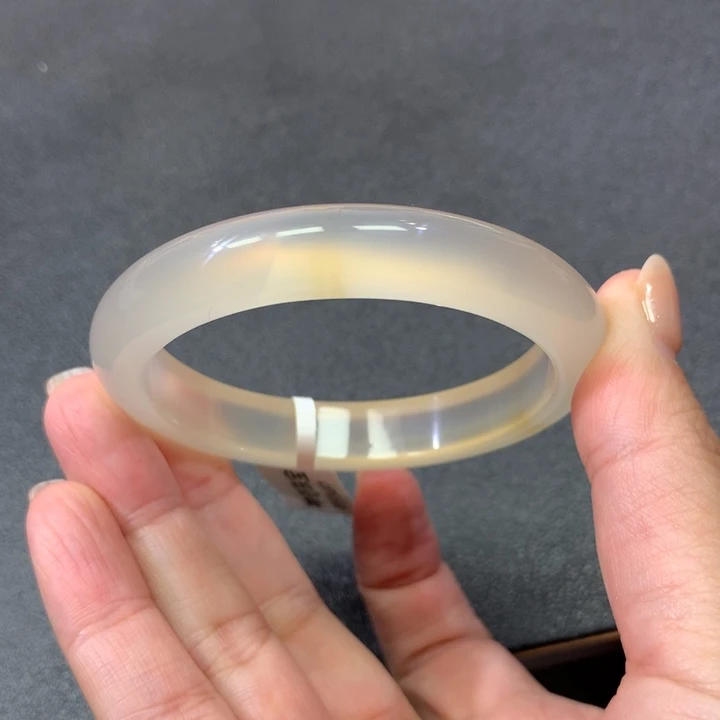 也***鱼玛瑙/玉髓未镶嵌手镯