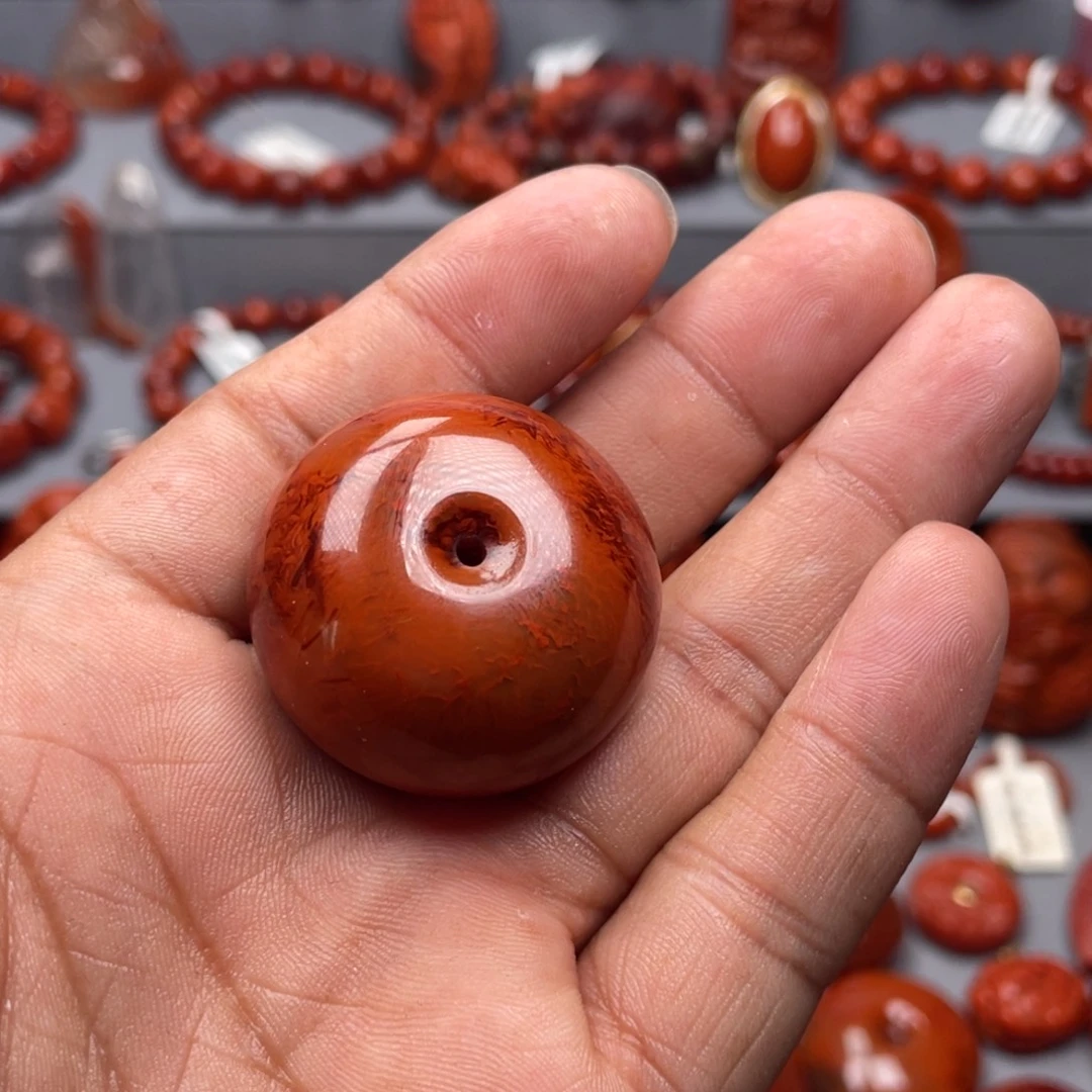 南红玛瑙未镶嵌珠宝奇石吊坠