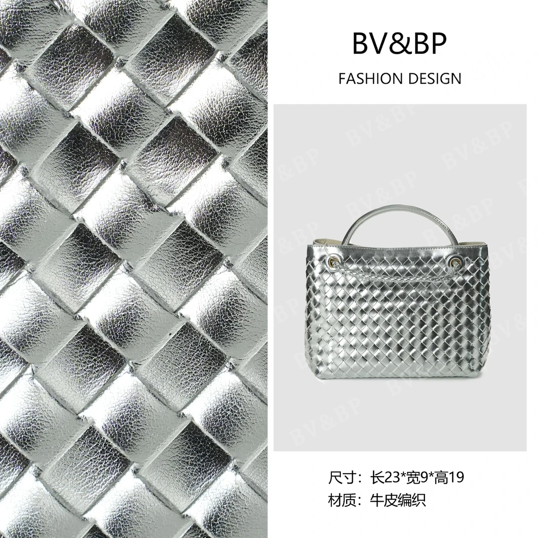 BV&BP· 原创设计 真皮高定手提单肩包  BV1747-1-银色