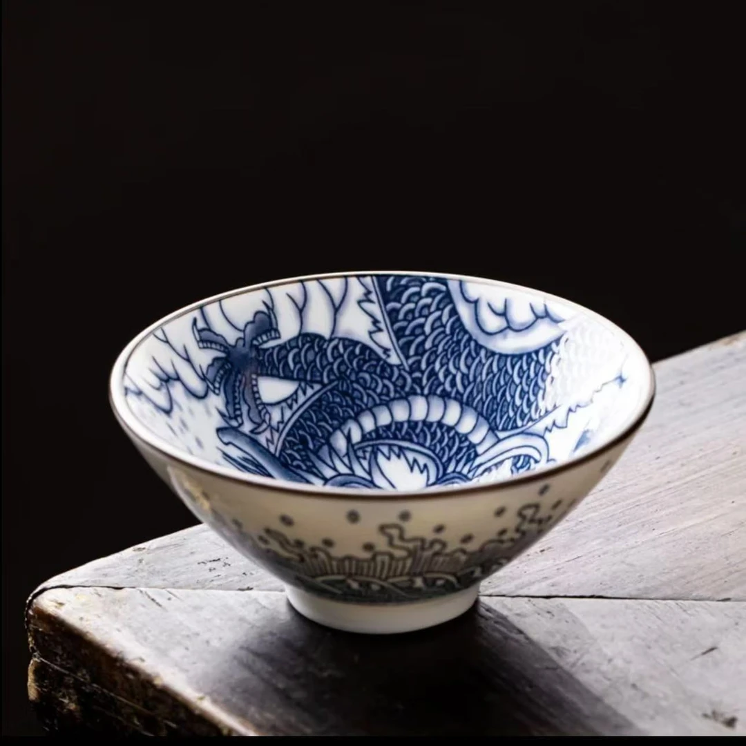 精美的飞龙斗笠杯1个