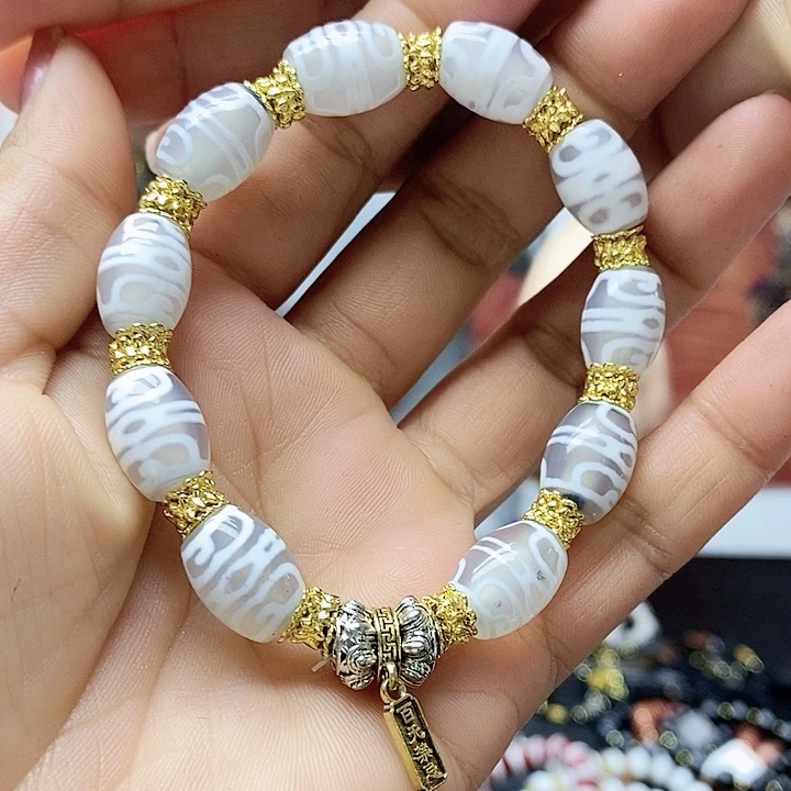 玛瑙/玉髓合金颈饰