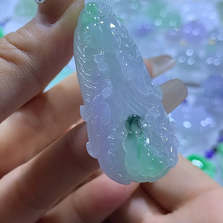 翡翠未镶嵌颈饰天然翡翠A货吊坠