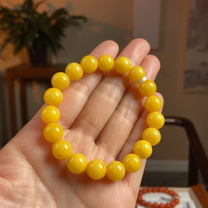 琥珀手链未镶嵌蜜蜡手串10