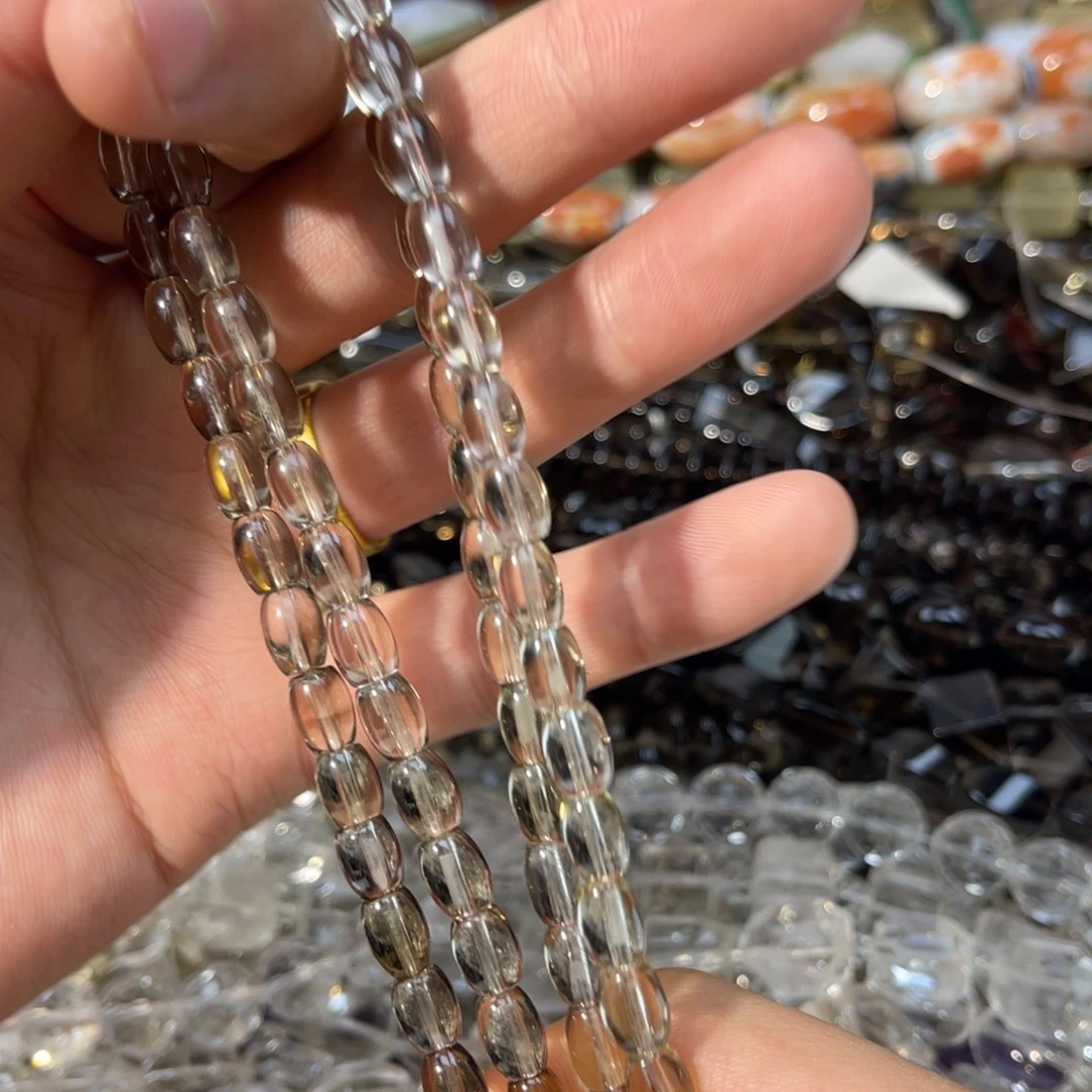 玛瑙/玉髓合金手链卡6净体茶晶桶珠