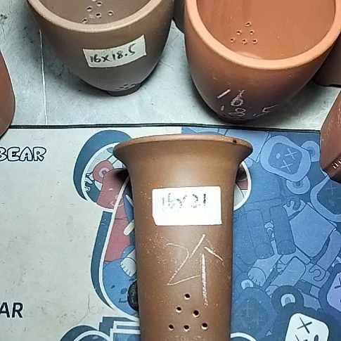 小号兰花紫泥两个