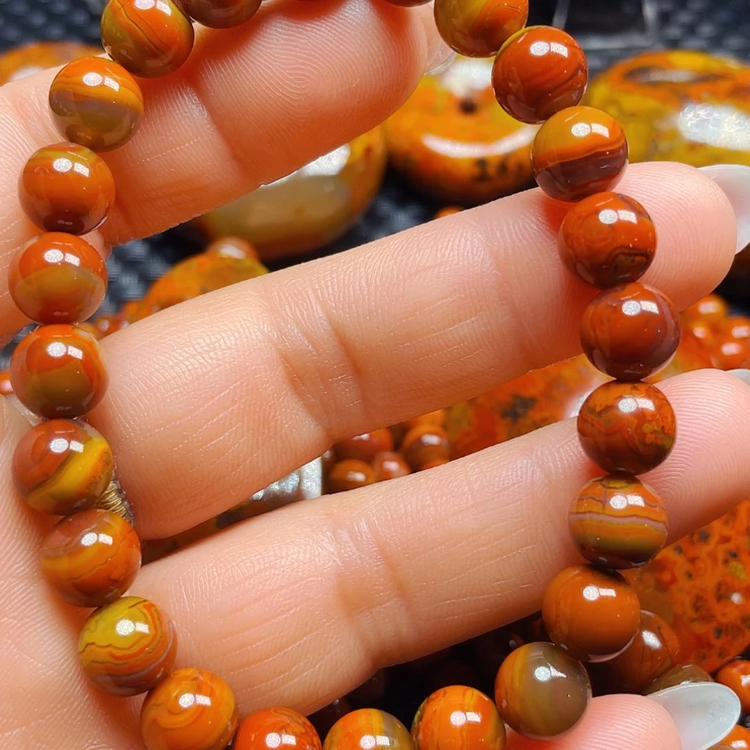 玛瑙/玉髓手串未镶嵌闲**步