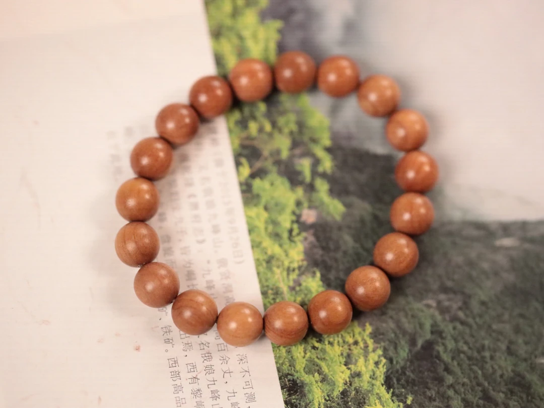 印度老山檀香1.0cm【沉水】单圈手串
