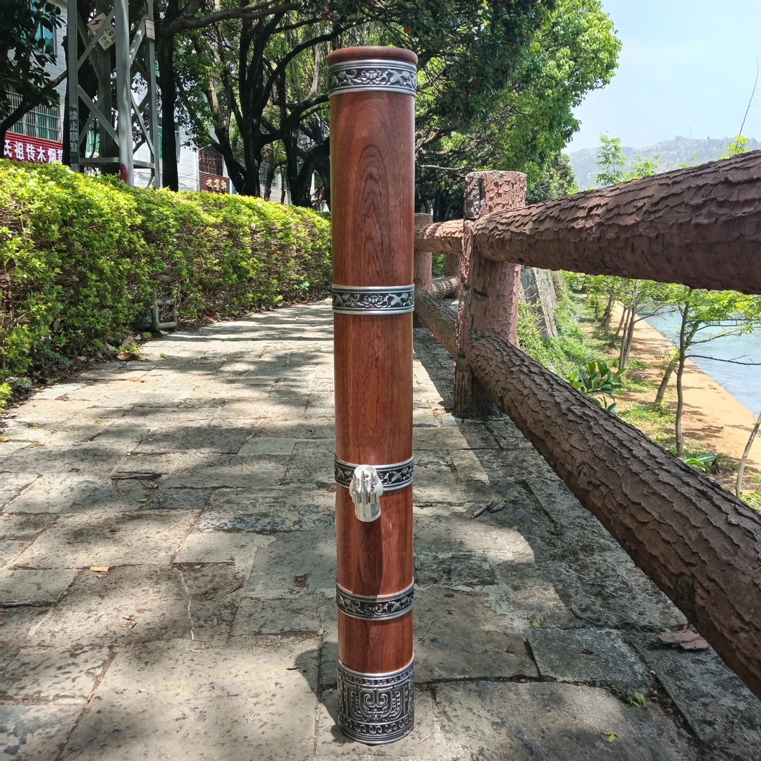 香花梨木大号复古箍圈（云南特色水烟筒）工艺品