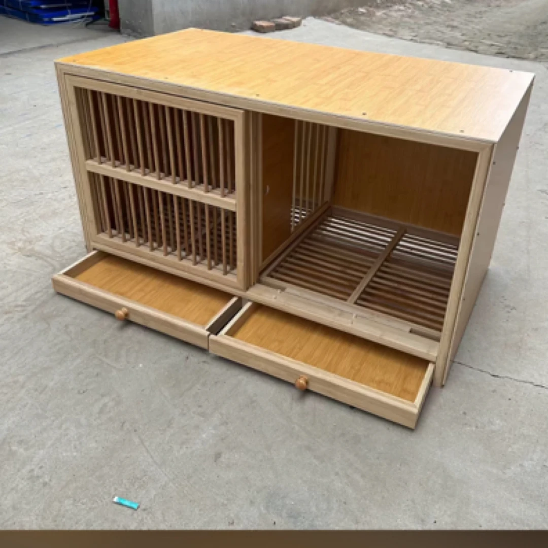 鸽子竹木推拉配对巢箱鸽子巢窝鸽子窝批发家用