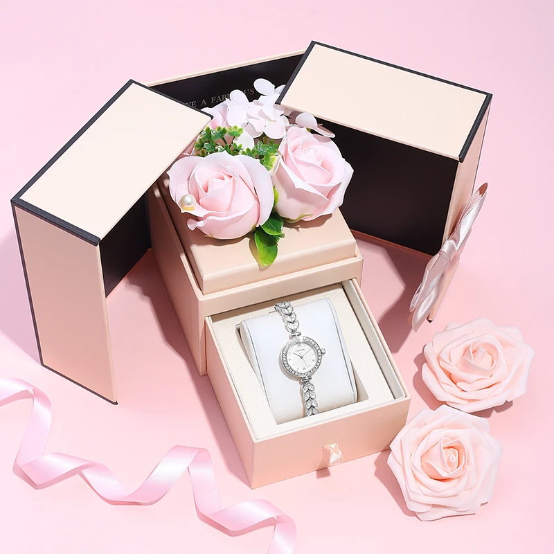 美人鱼手表女款七夕情人节礼物送女友老婆实用生日礼物腕表礼盒