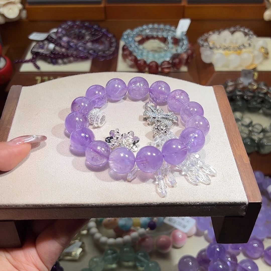 针钠钙石（海纹石）未镶嵌手串陈*3